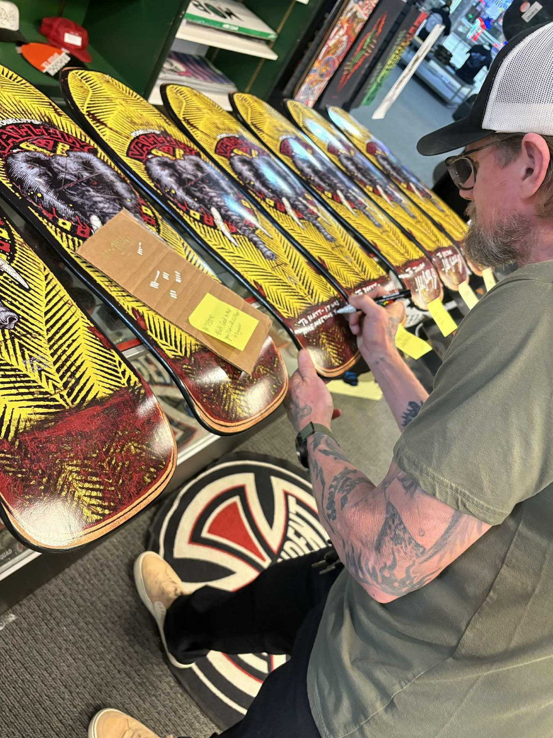 Powell Peralta Mike Vallely Elephant "Public Domain" [Autograph] Skateboard Deck