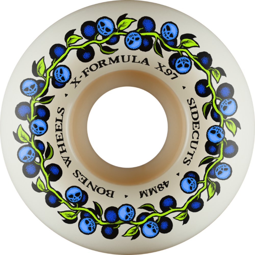 Bones Wheels X-Formula SKULL BERRIES V5 48mm 97A Skateboard Wheels
