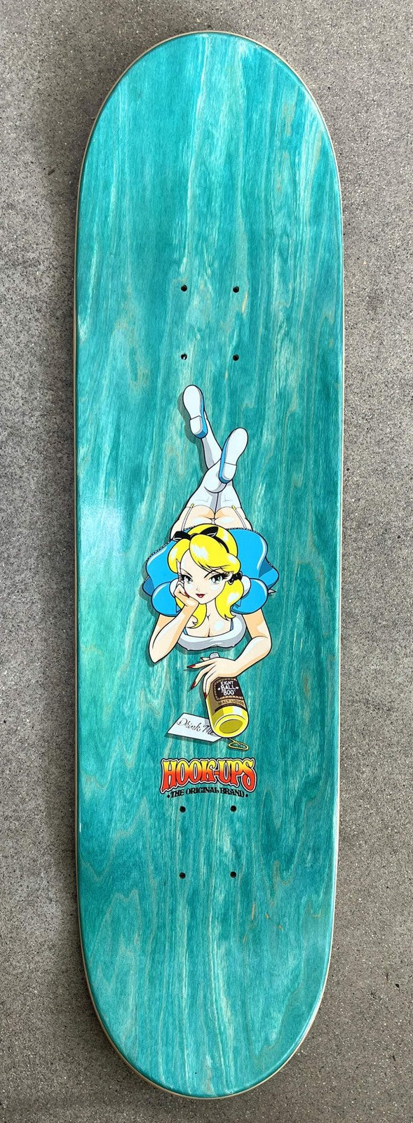 Hook Ups 8-Ball Alice 8.5" Skateboard Deck