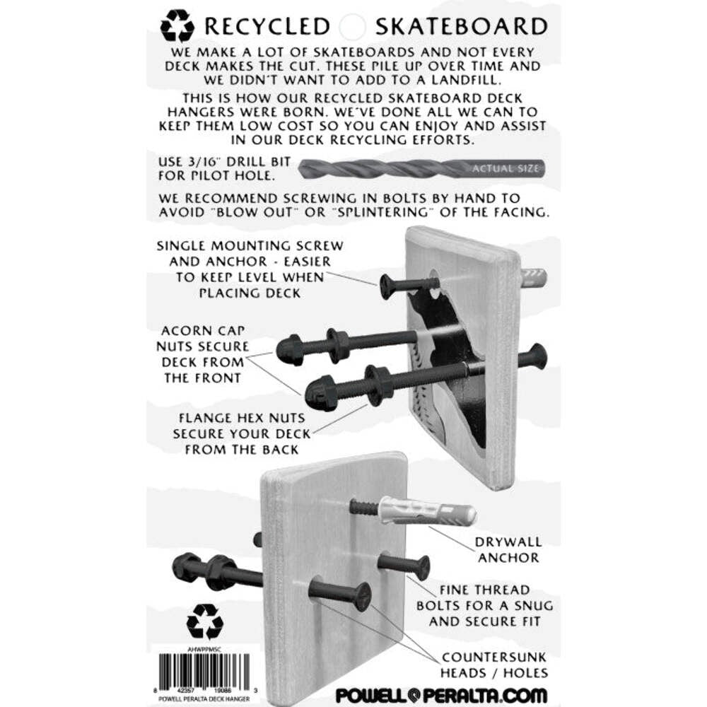 Powell Peralta Wall Mount Skateboard Deck Hanger