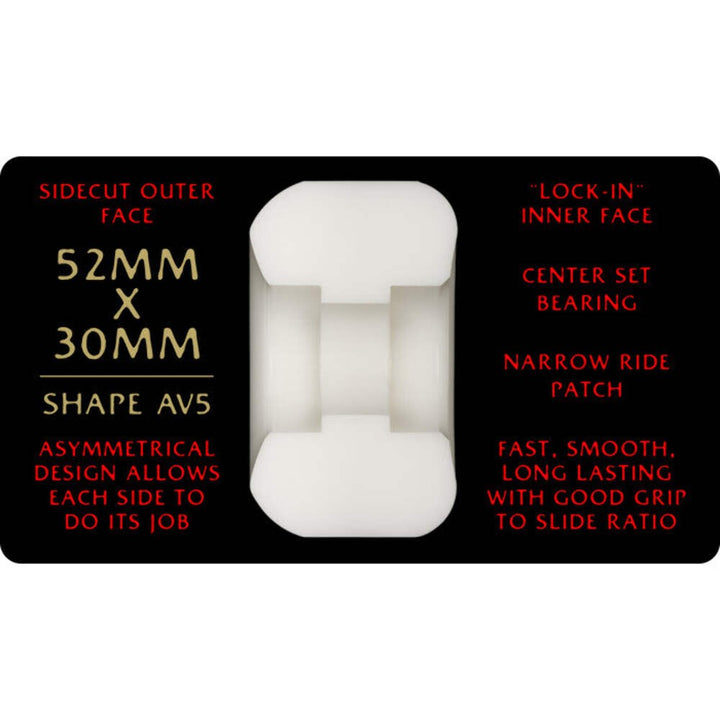 Powell Peralta Spencer Semien Nano Rats 52mm x 30mm 93A AV5 Skateboard Wheels
