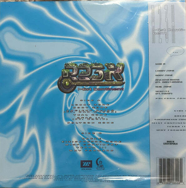 R23X – Mist Continent Neon Green with Digital Teal Splatter Color Vinyl LP Recor