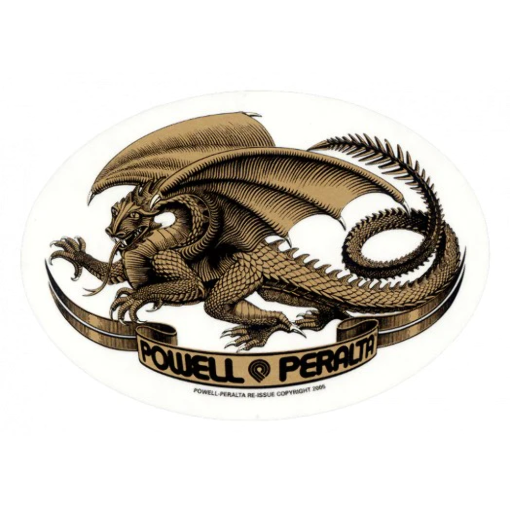 Powell Peralta Oval Dragon Sticker – The Dark Slide