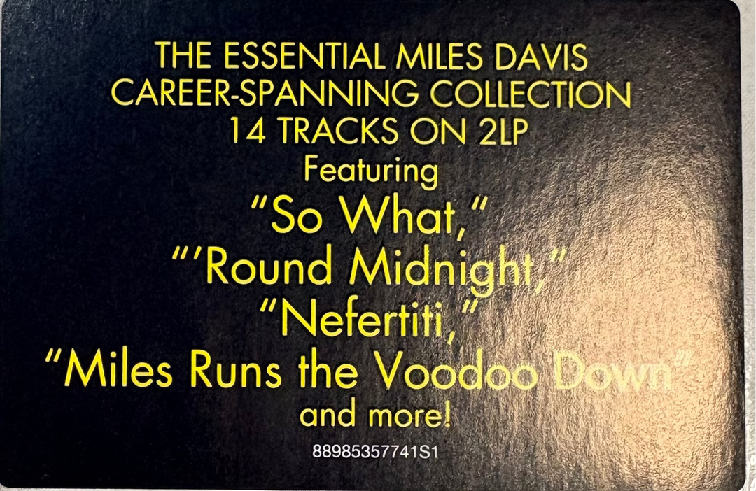 MILES DAVIS - The Essential 2x Vinyl LP Record