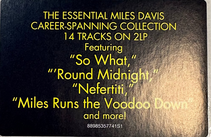 MILES DAVIS - The Essential 2x Vinyl LP Record