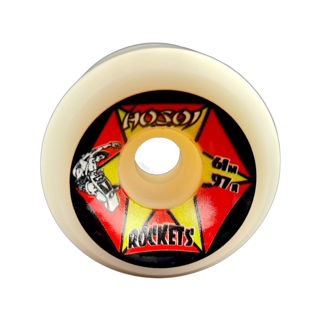 ホソイロケット Hosoi Rockets 61Mm 97A White Skateboard Wheels – The Dark Slide