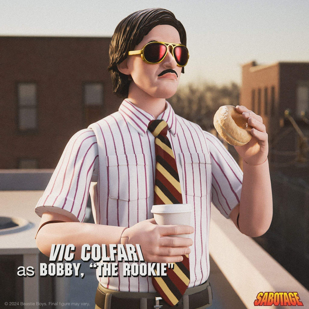 Super7 x Beastie Boys Ultimates Sabotage Vic Colfari Figure