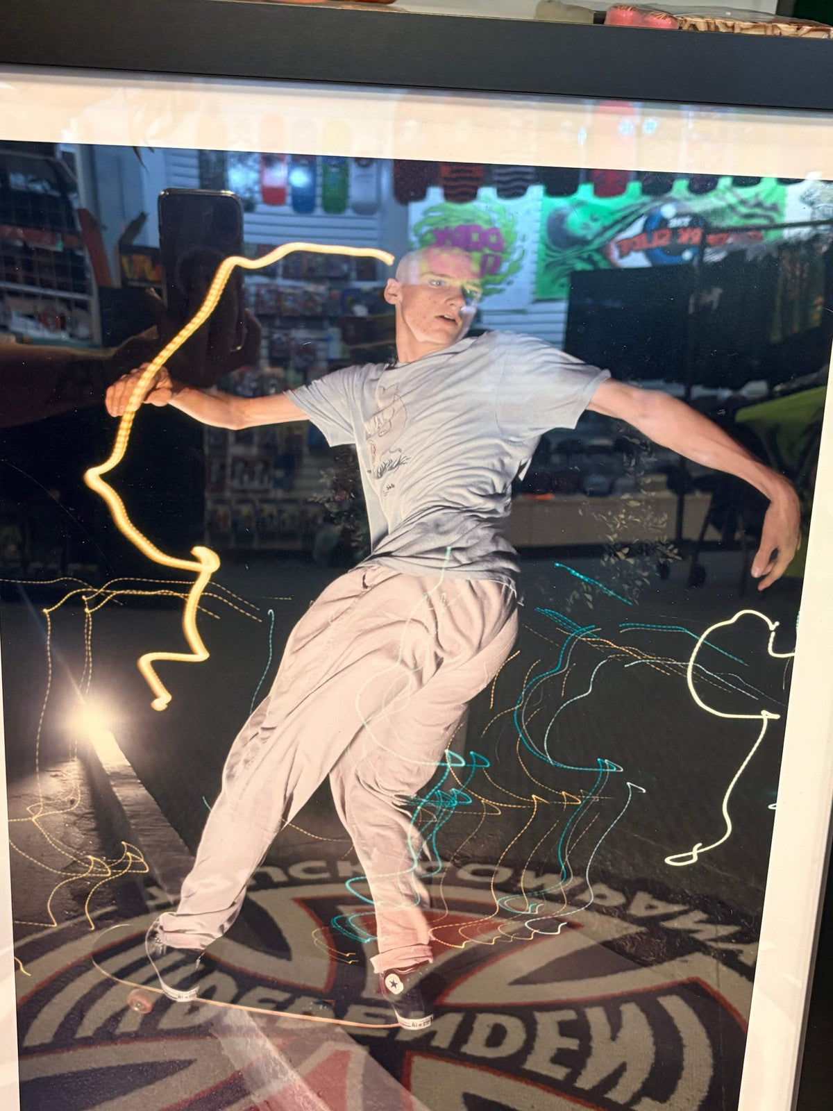 非売品 mark gonzales mike vallely オリジナル写真 Mike Vallely X Spike Jonze Frontside Boardslide Photo Print