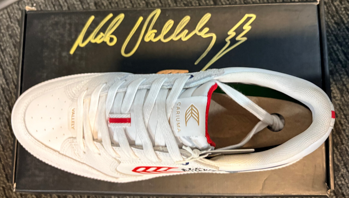 CARIUMA VALLELY PRO Jagger 2024 White Leather Skate Shoes [AUTOGRAPHED]