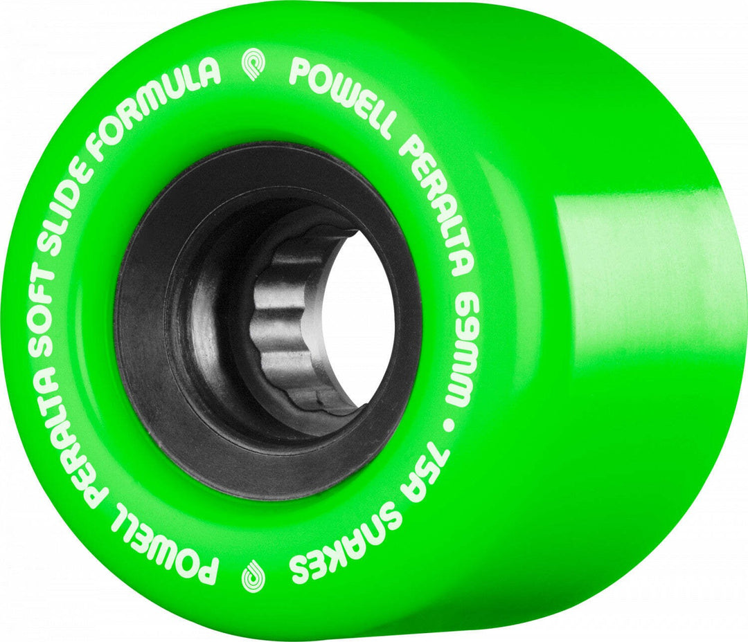 Powell Peralta Snakes 75a 69mm Green Skateboard Wheels