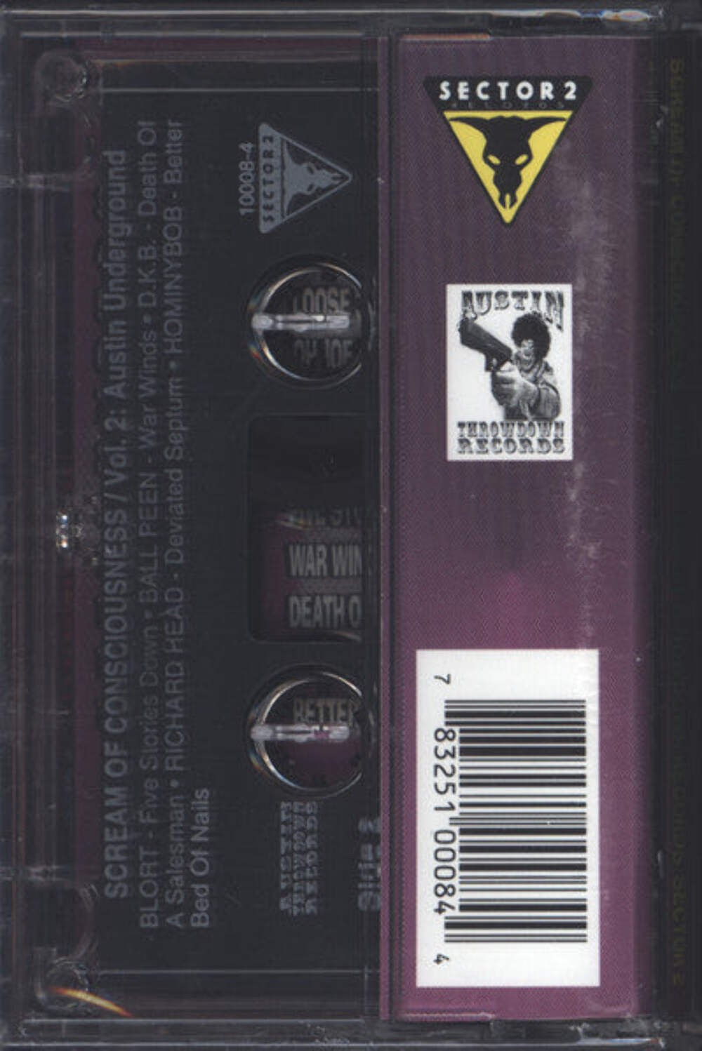 SCREAM OF CONSCIOUSNESS VOL. 2 - All Great Various Austin Artists MC Cassette