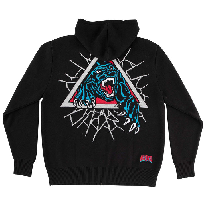 Santa Cruz Natas Panther Zip-Up Hooded Sweater Sweatshirt