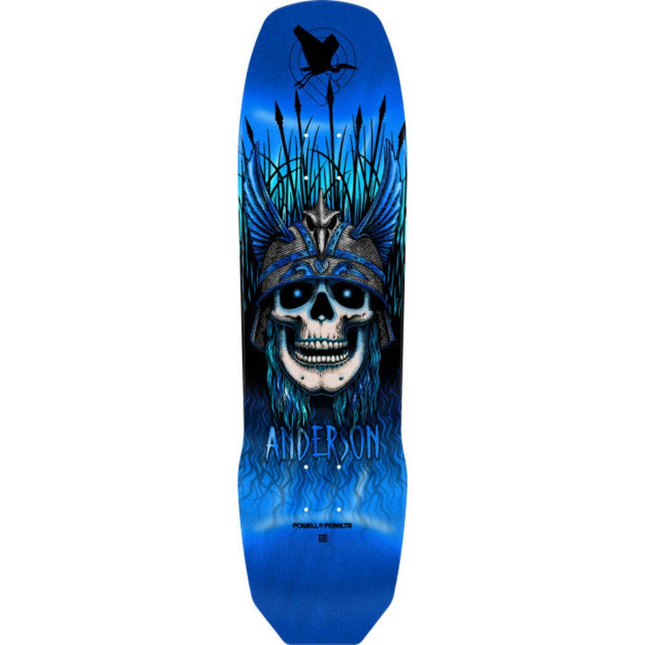 POWELL PERALTA ANDY ANDERSON HERON BLUE FOIL 8.45" SKATEBOARD DECK