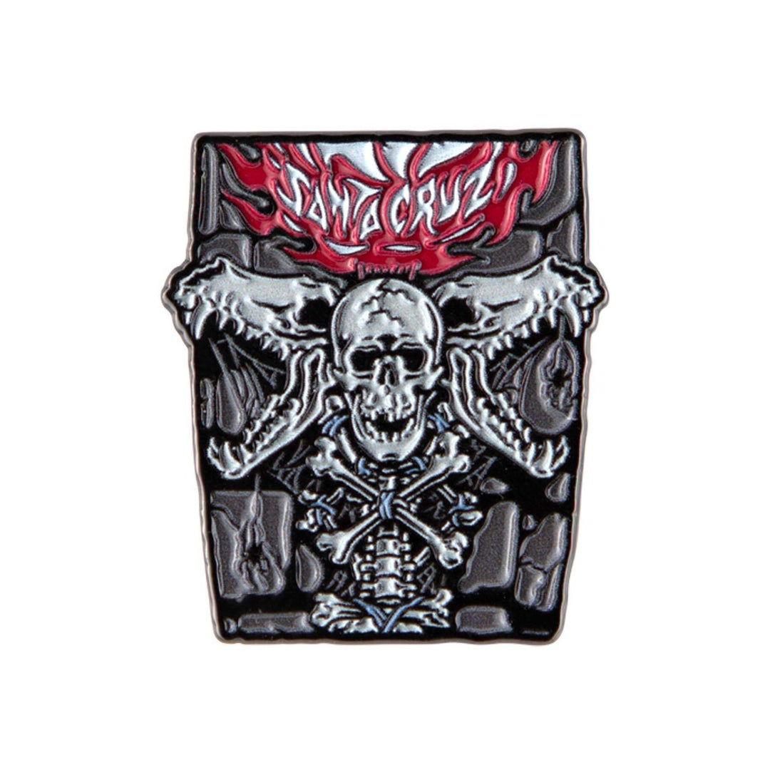 Santa Cruz Pace Torch Push Back Enamel Lapel Pin