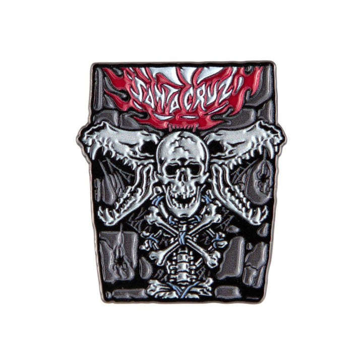 Santa Cruz Pace Torch Push Back Enamel Lapel Pin