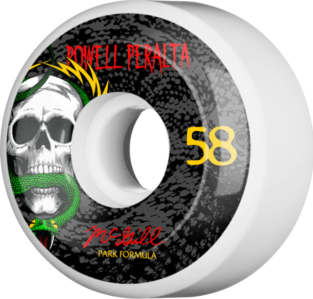 Powell Peralta Mike McGill Skull and Snake 58mm 104a Skateboard Wheels