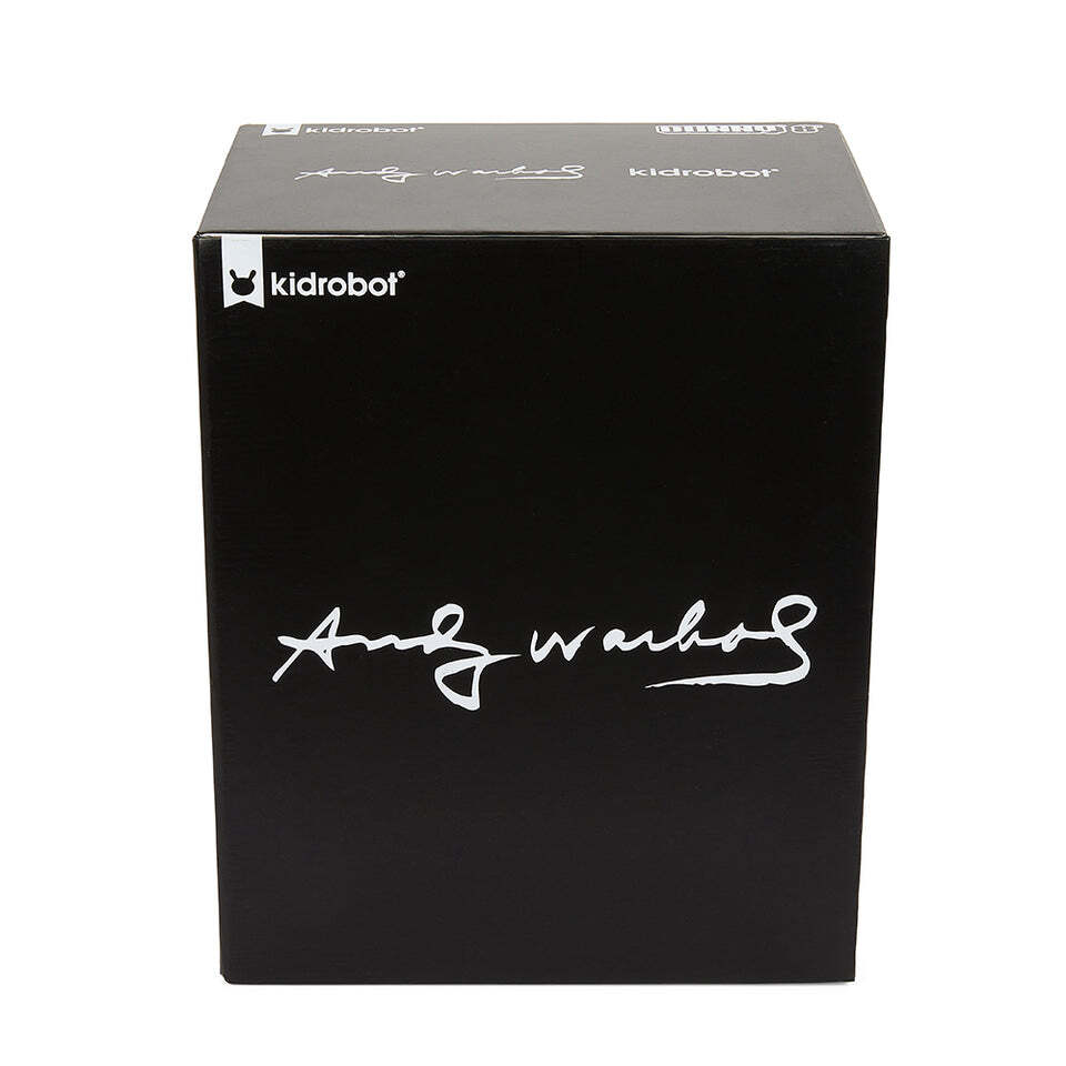 KIDROBOT x ANDY WARHOL FRIGHT WIG SELF-PORTRAIT 8" MASTERPIECE DUNNY - MONOCHROM