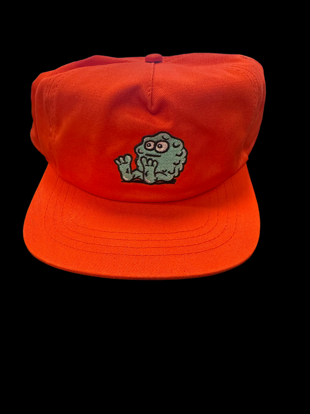 Snot Wide Boy Logo Orange Nylon 5 Panel Hat