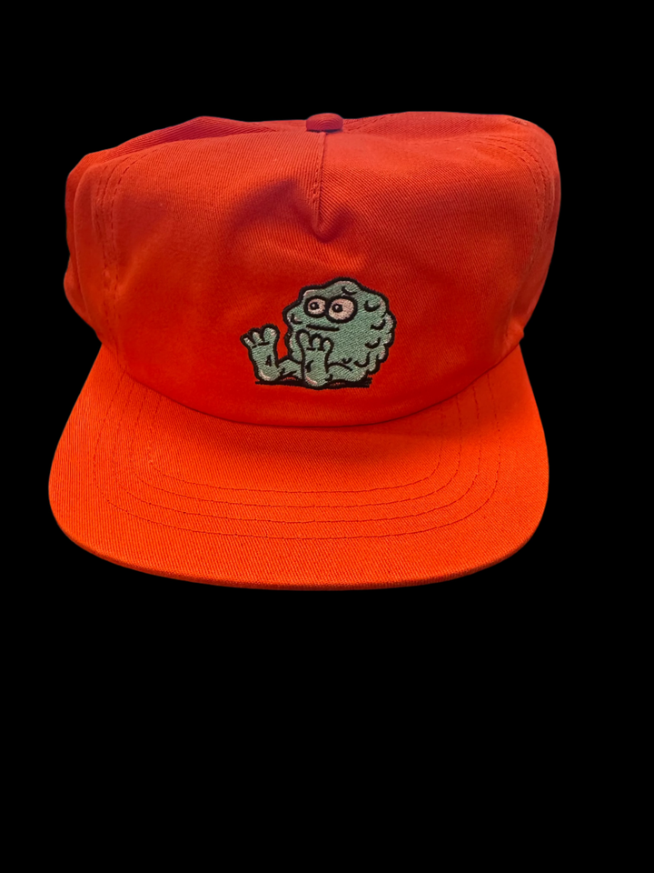 Snot Wide Boy Logo Orange Nylon 5 Panel Hat