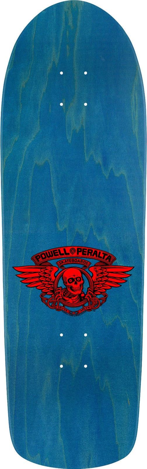 POWELL PERALTA "OLD SCHOOL RIPPER" AQUA FOIL 10" COMPLETE SKATEBOARD