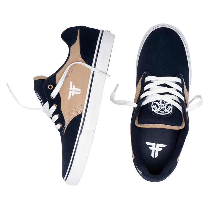 Fallen The Goat Navy/Tan/White Skateboard Shoes