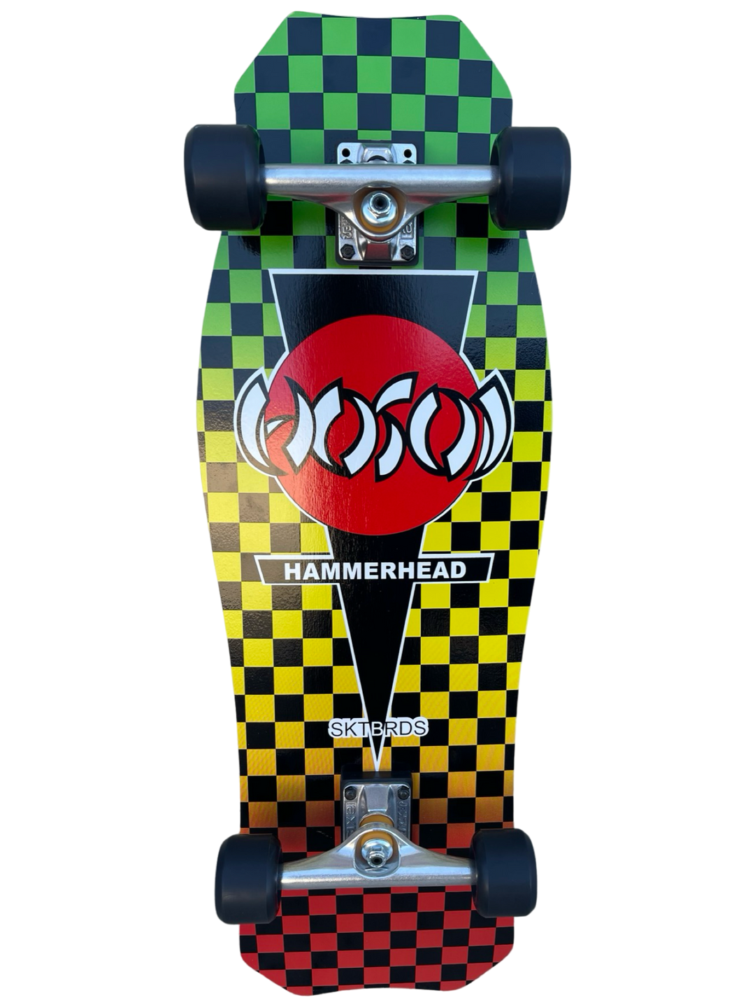 HOSOI O.G. グリーン サーフスケート コンプリート ホソイ Hosoi O.G. Hammerhead Rasta Checkerboard 10.5