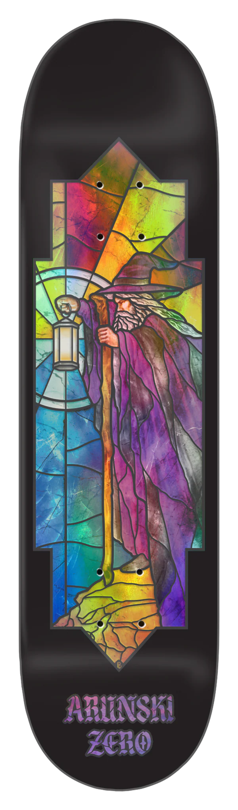 Zero Arunski "Stained Glass" 8.5" Skateboard Deck