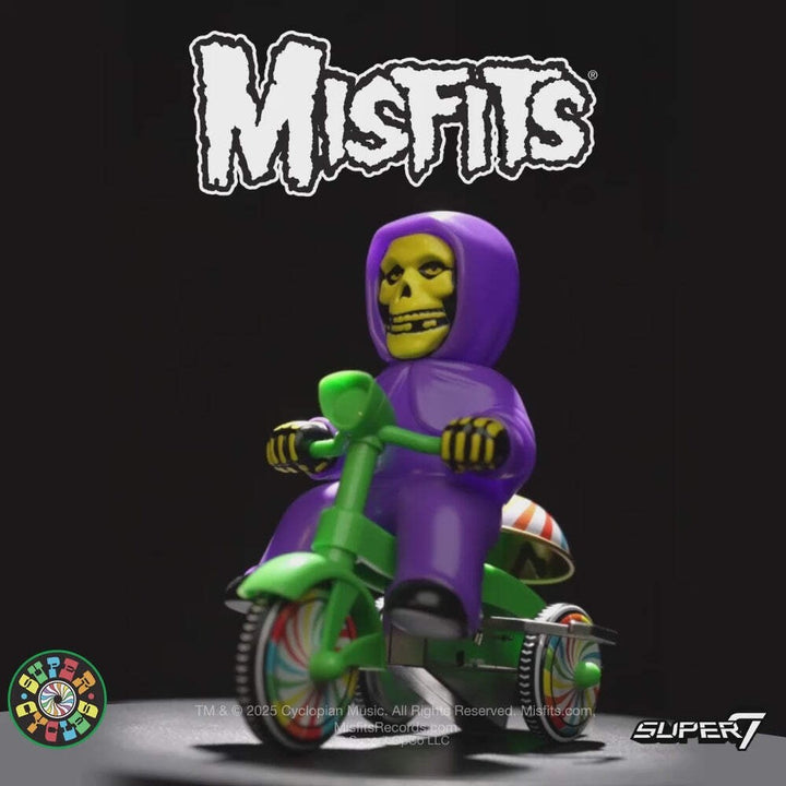 Super7 x MISFITS - Super Cycles - Fiend (Purple w/ Green Trike) Vinyl Toy