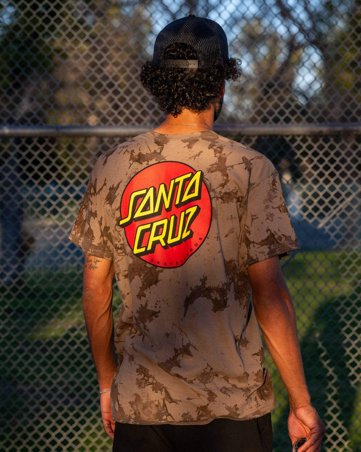 Santa Cruz Classic Dot Ice Brown Regular T-Shirt
