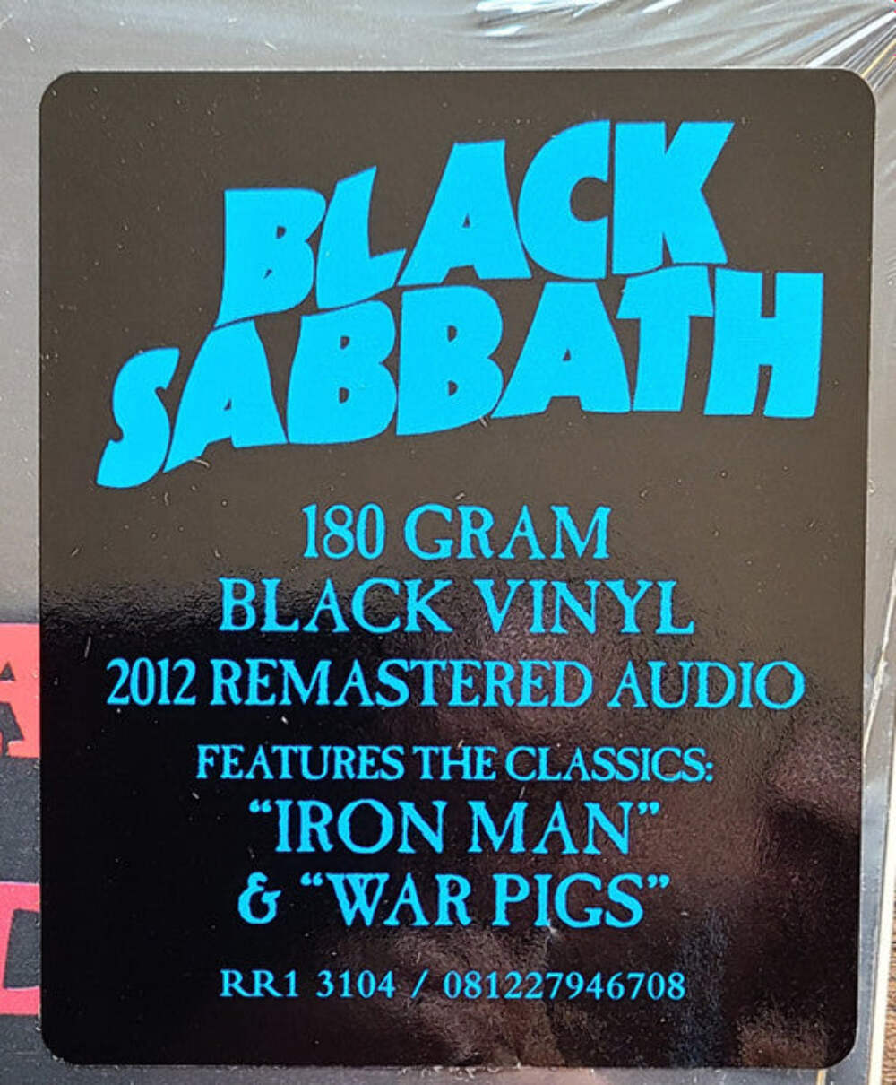 Black Sabbath – Paranoid [180G] Vinyl LP Record