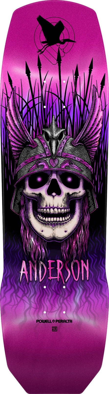 Powell Peralta Andy Anderson Heron Pink Foil 9.13" Skateboard Deck