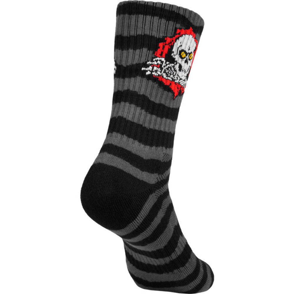POWELL PERALTA RIPPER CHARCOAL / BLACK RIPS SOCKS