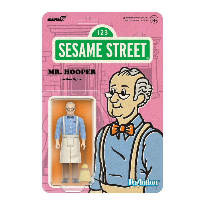 Super7 x SESAME STREET - SUPER GROVER, SHERLOCK HEMLOCK, MR. HOOPER, BIG BIRD Re