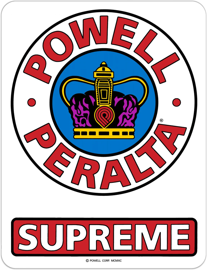 Powell Peralta Supreme Og Skateboard Sticker – The Dark Slide
