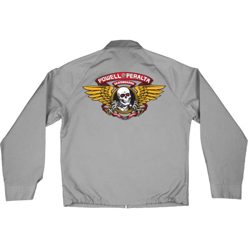 Powell Peralta Winged Ripper Postal Grey Gas Jacket