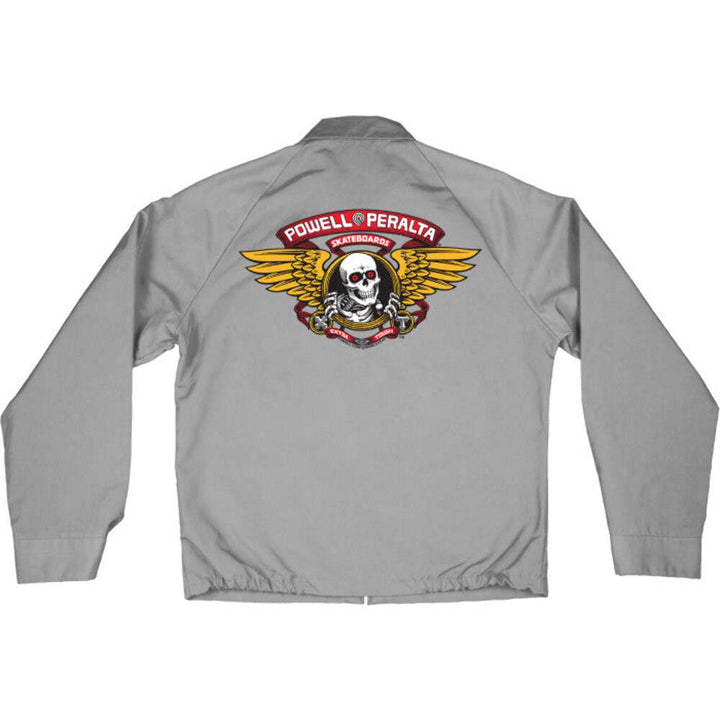 Powell Peralta Winged Ripper Postal Grey Gas Jacket