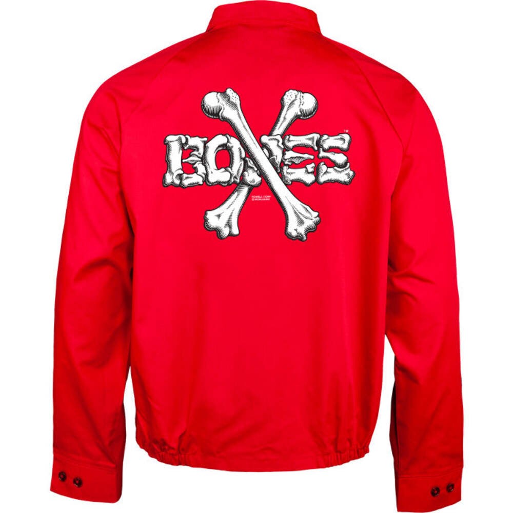 Powell Peralta Cross Bones Red Gas Jacket