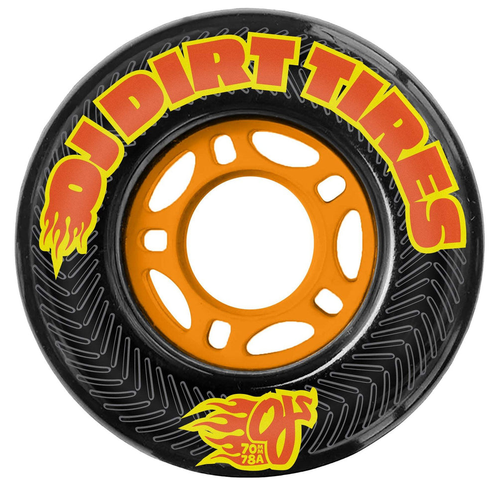 Oj Thunder Juice Dirt Tires Black 70Mm 78A Skateboard Wheels