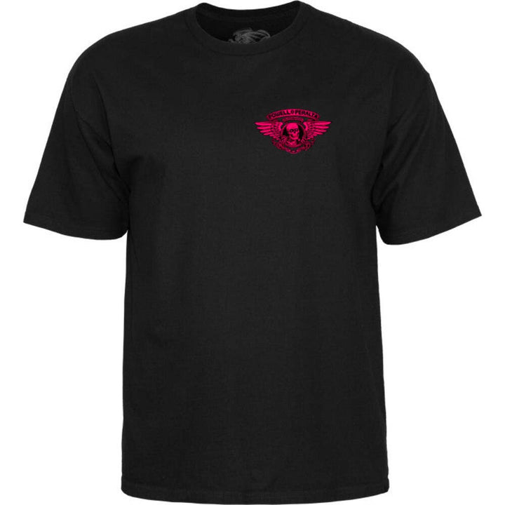Powell Peralta Winged Ripper Pink Blacklight T-Shirt