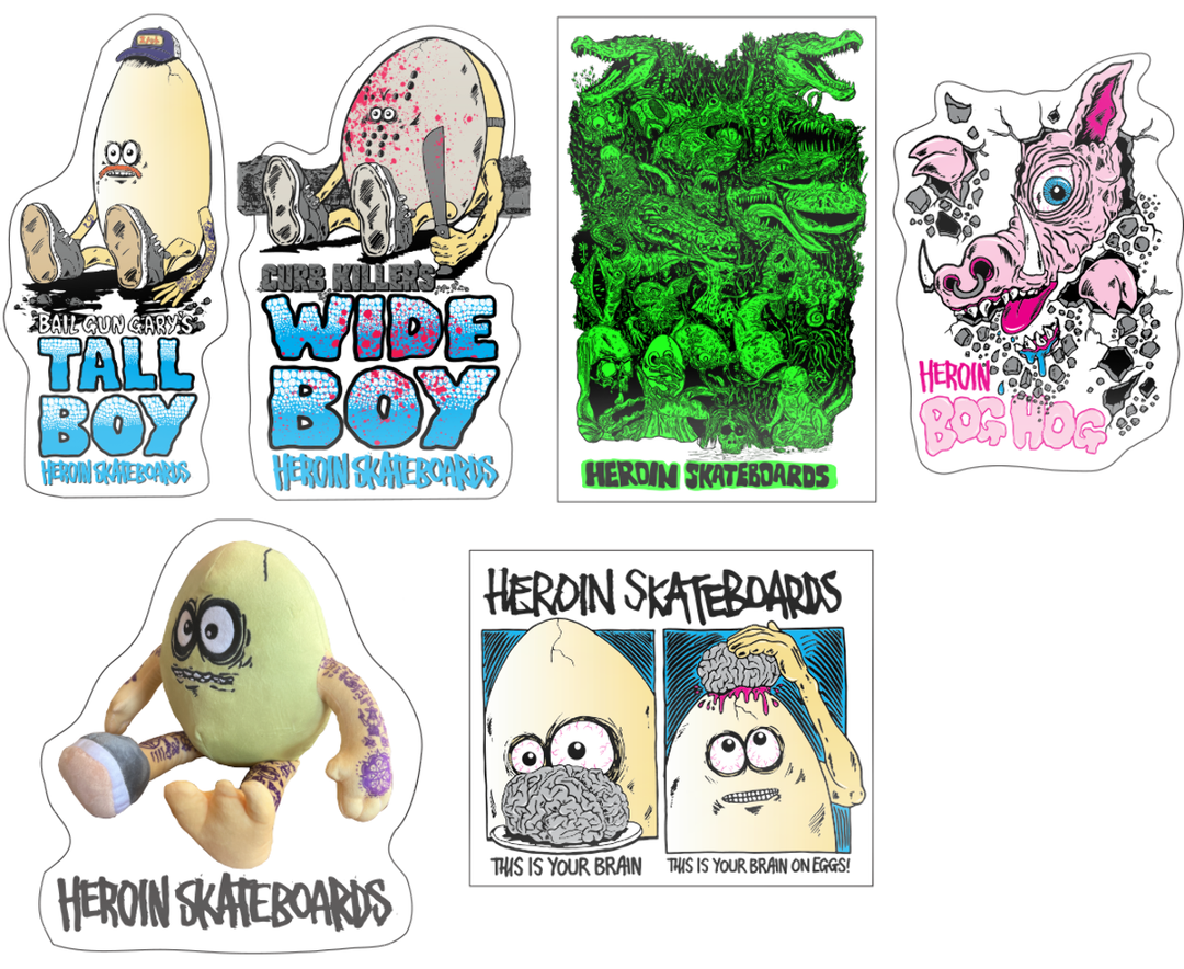 Heroin Allergory 6x Sticker Pack