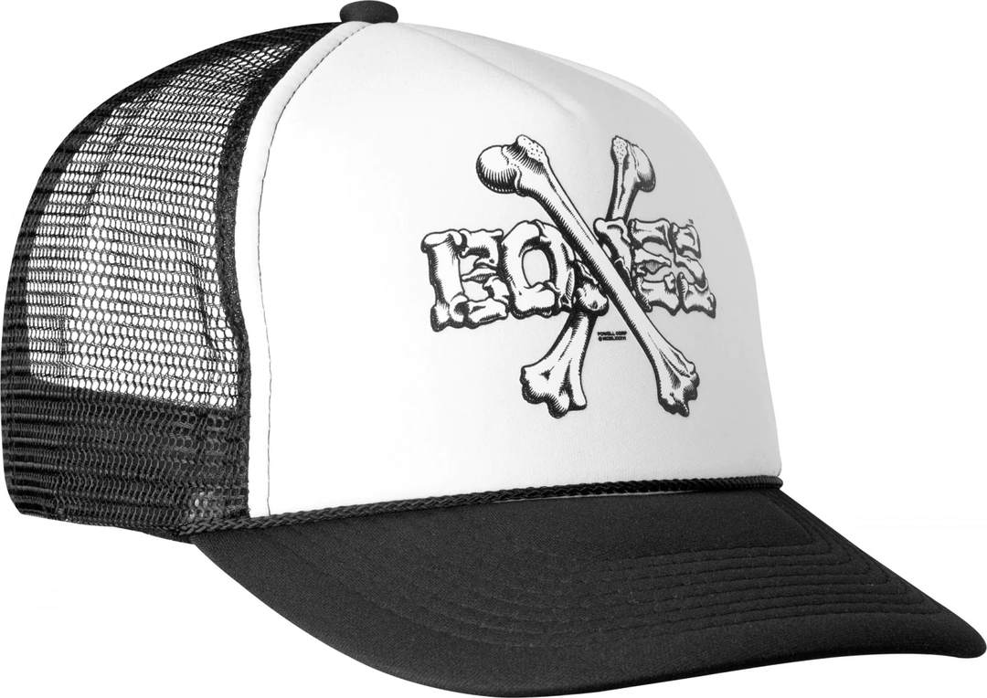 Powell Peralta Cross Bones Trucker Hat Black/White