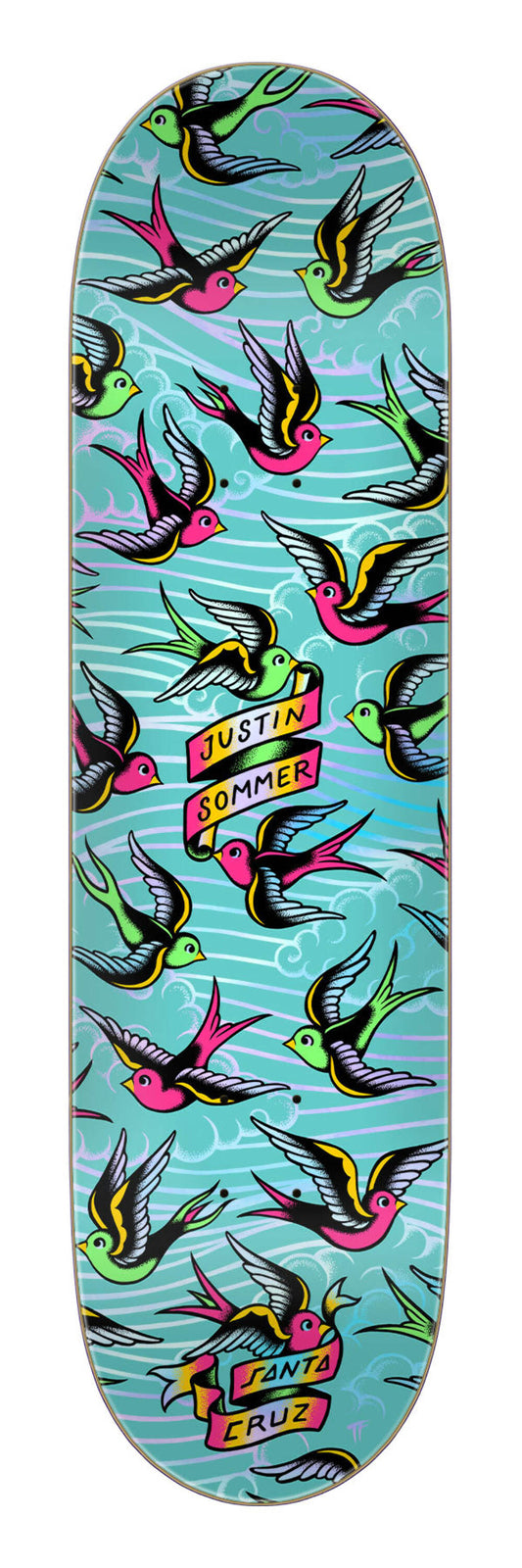 Santa Cruz Sommer Sparrows 8" Skateboard Deck