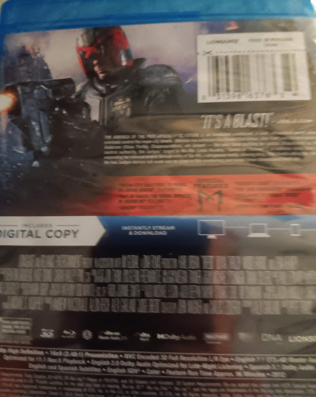 Dredd [3D BLU-RAY/BLU-RAY + DIGITAL DOWNLOAD]