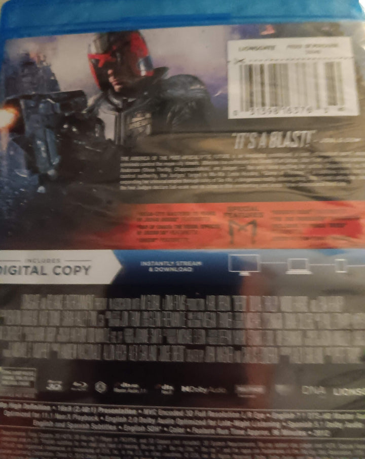 Dredd [3D BLU-RAY/BLU-RAY + DIGITAL DOWNLOAD]