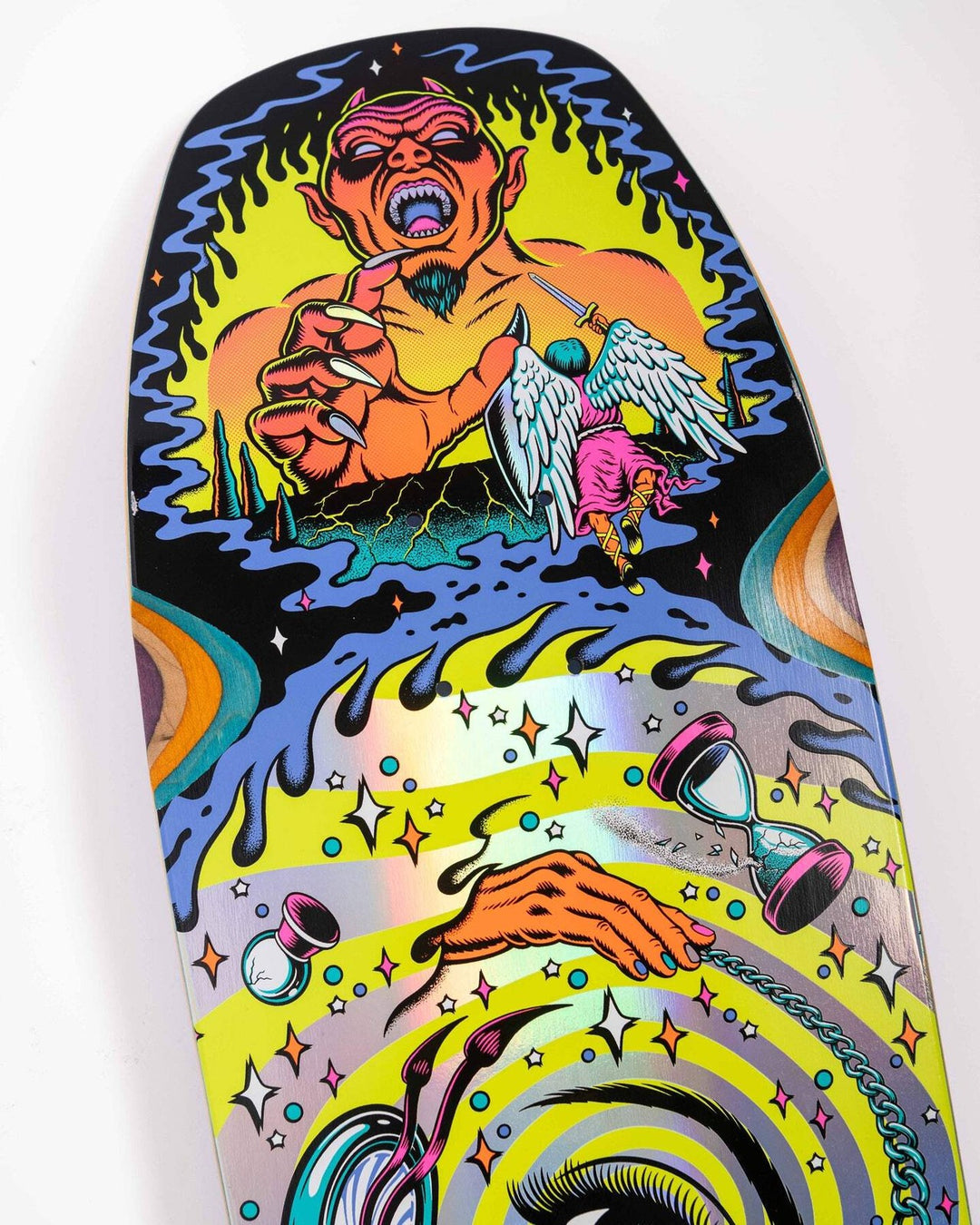 Santa Cruz Delfino Pinball Vision Pro 9.14" Skateboard Deck