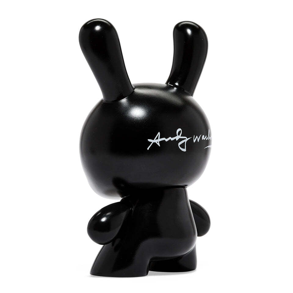 KIDROBOT x ANDY WARHOL FRIGHT WIG SELF-PORTRAIT 8" MASTERPIECE DUNNY - MONOCHROM