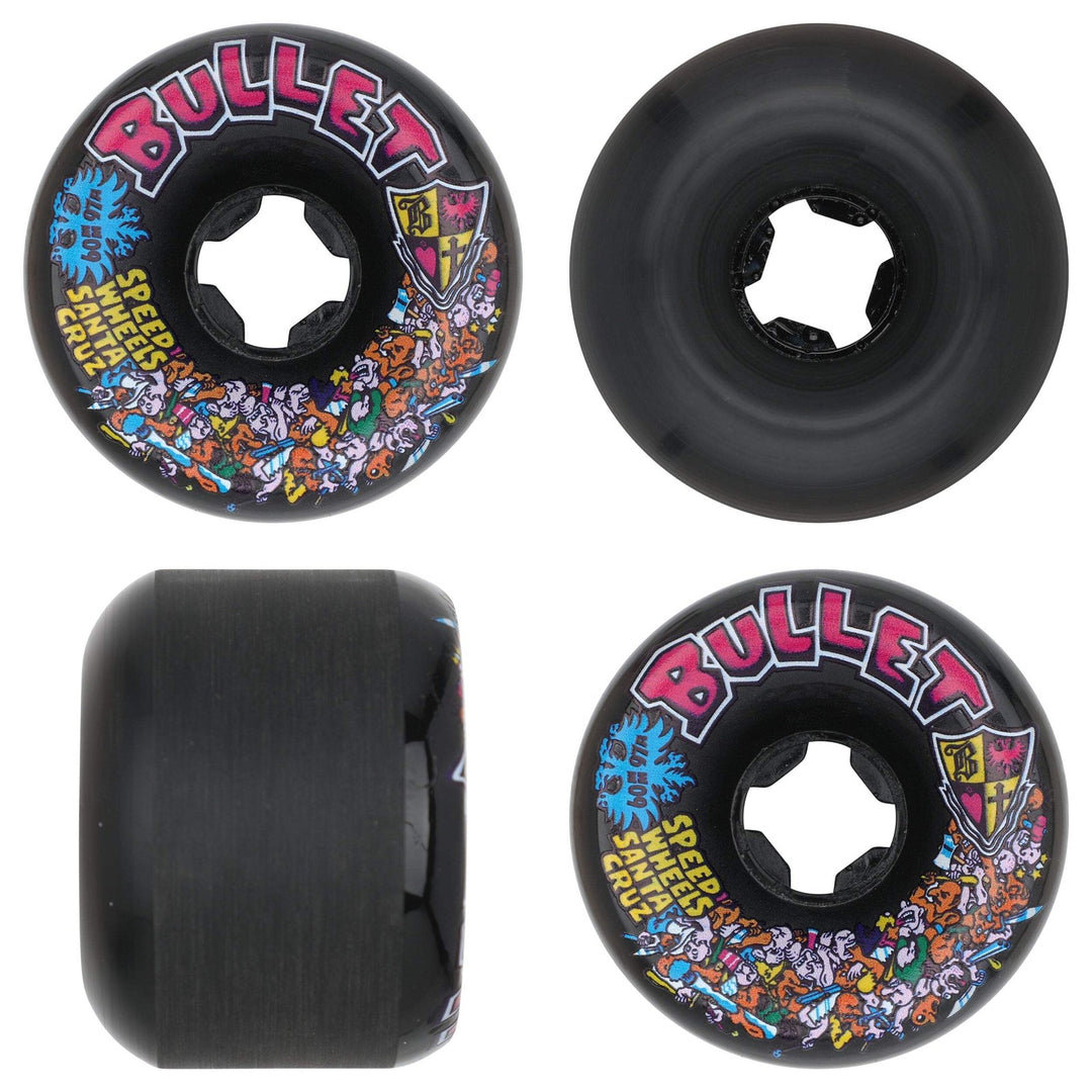 Santa Cruz O'Brien "Reaper" Silver Kaleidoscope 9.85" Complete Skateboard