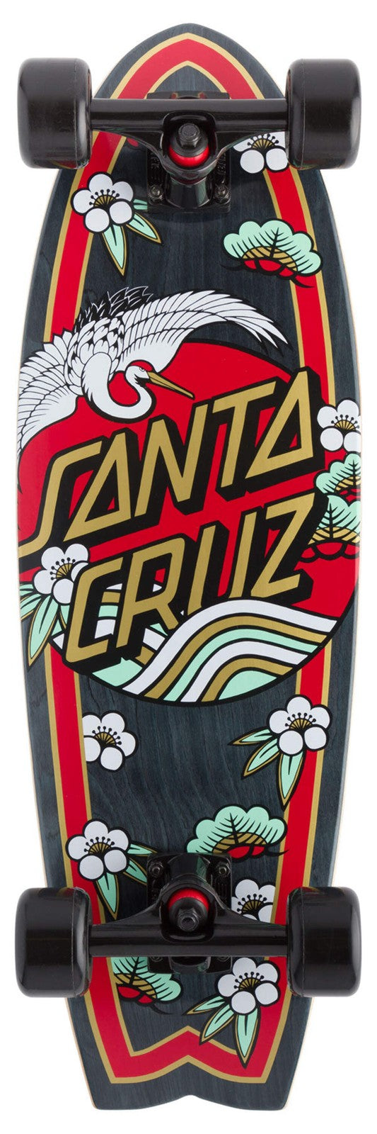 Santa Cruz Crane Dot Shark Cruzer Complete Skateboard 8.8 x 27.7