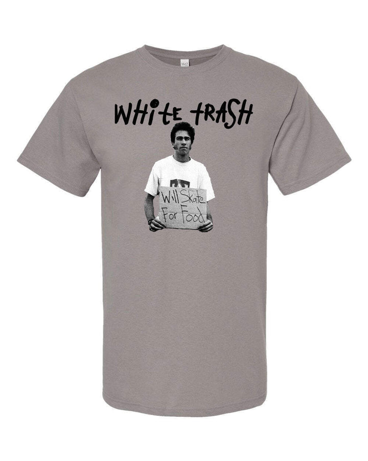 White Trash "Will Skate For Food" Skateboard T-Shirt