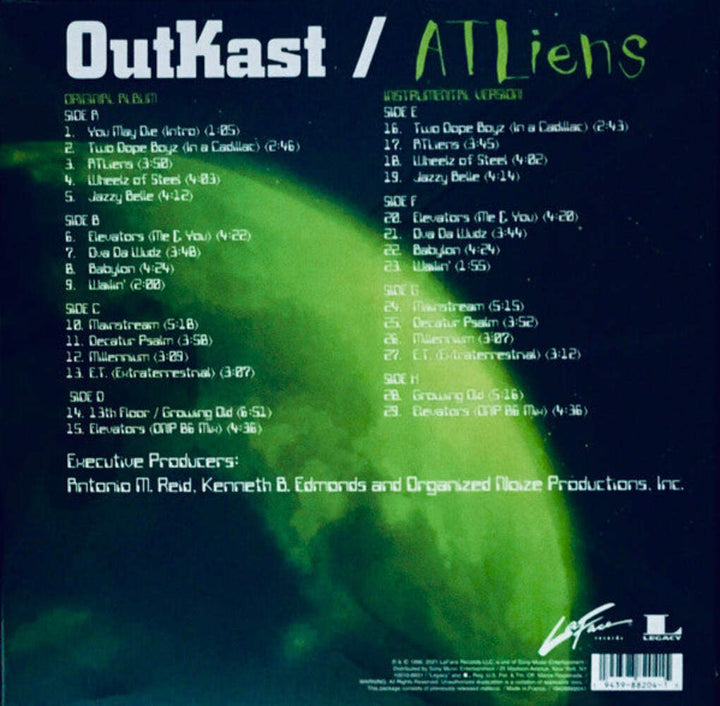 OutKast ‎– ATLiens (25th Anniversary Deluxe Edition) 4x Vinyl LP Record